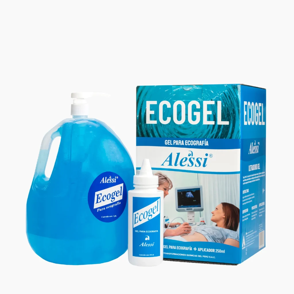 Alessi - ECOGEL Gel de Ultrasonido y EKG (1 Galón) Celeste